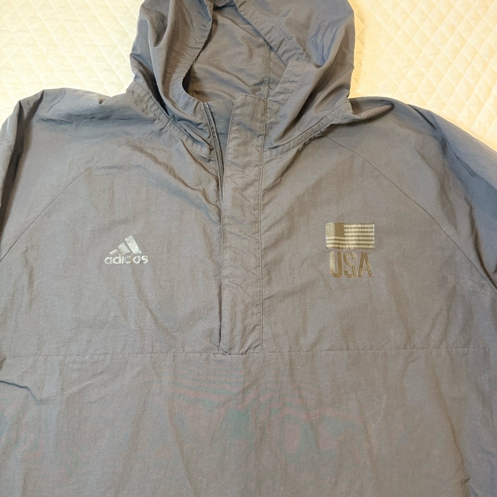 Adidas USA Olympics Men's Black Warmup Jacket XL - Picture 3 of 10